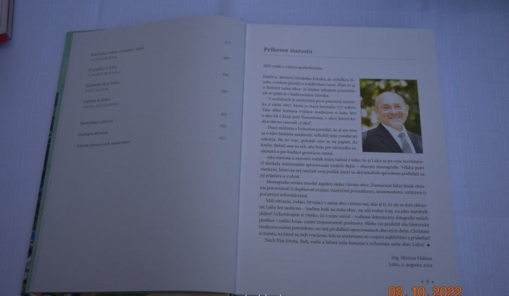 Poďakovanie za úrodu, Prezentácia knihy ''Dejiny Poďakovanie za úrodu, Prezentácia knihy ''Dejiny