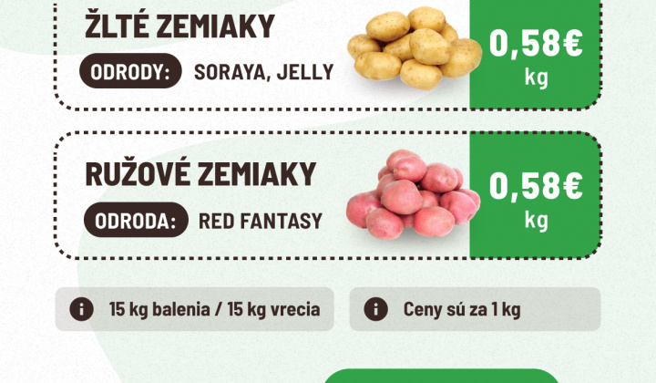 Fotka - Farma u Flaškov - rozvoz zemiakov od marca 2025